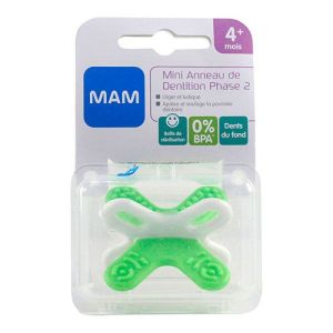 Mini anneau dentition +4 mois vert