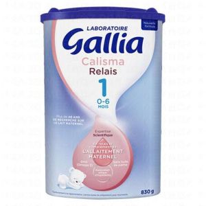 Lait GALLIA calisma relais 1 de 0-6 mois 830 g