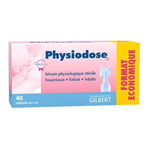 Sérum physiologique Physiodose 40 doses