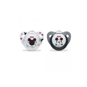 Sucette Mickey Silicone, lot de 2 - 6/18 mois
