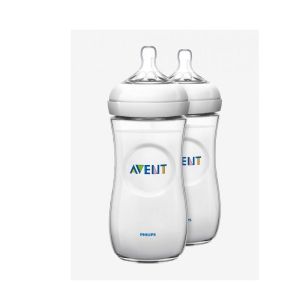 2 Biberons natural 330ml 6 mois +