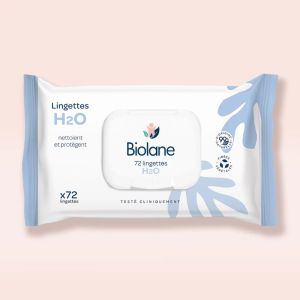 72 lingettes épaisses H2O bébé