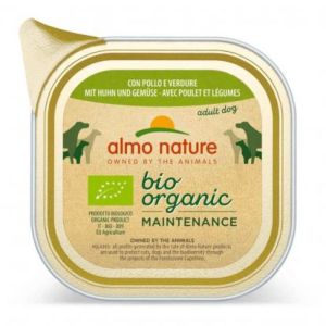 Pâtée Menu Bio au Poulet et Légumes pour Chien 300gr
