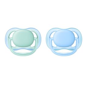 Lot 2 sucettes ultra air Bleu / Vert 0-6 mois