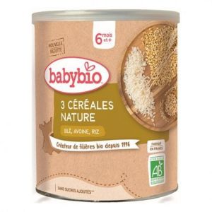 Babybio 3 Céréales Nature           220g