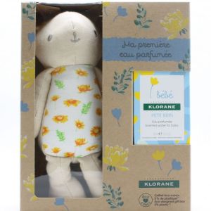 Coffret "Ma première eau parfumée" avec un doudou lapin