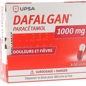 Dafalgan 1000 mg - boîte de 8 gélules