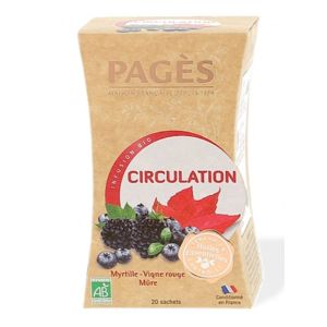 Pagès Tisane Bio circulation, 20 sachets