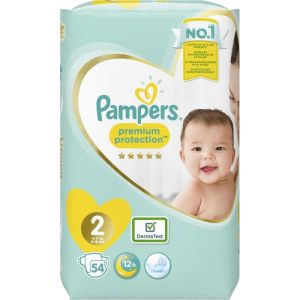 Pampers premium protection T2 -  4-8kg  - 54 couches