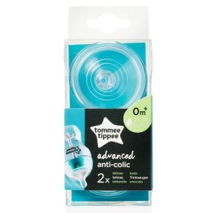 2 tétines anti-colic advanced 0 mois+