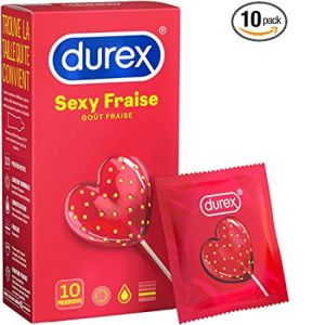 Durex SEXY FRAISE - 10 préservatifs