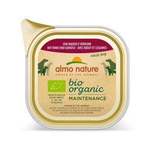 Pâtée Menu Bio au Boeuf et Légumes pour Chien 300g