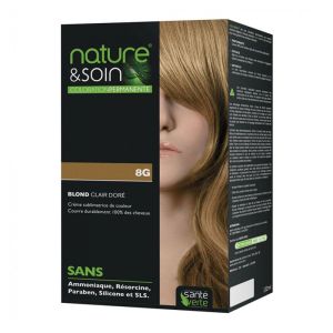 Nature & Soin Coloration - 8G Blond Clair Doré - LOT DE 2