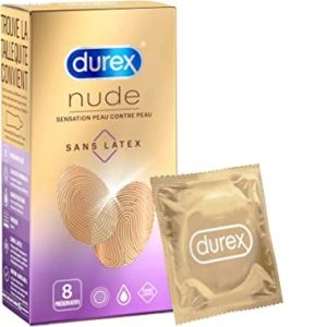 Durex Nude Sans Latex - 8 préservatifs