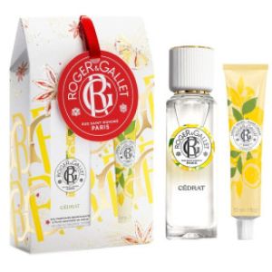 Coffret Eau parfumée Bienfaisante Cédrat (30ml) Crème Mains (30ml) offerte