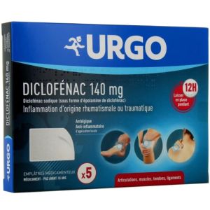 Diclofénac Emplâtres Médicamenteux 140 mg X5