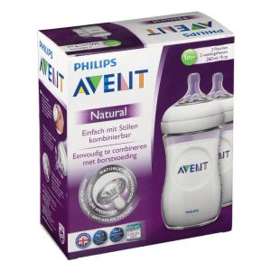 Lot 2 Biberons Avent Natural  260 ml