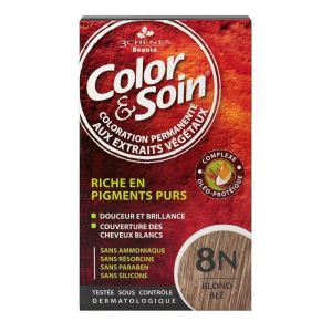 Color & Soin coloration permanente 8N blond blé