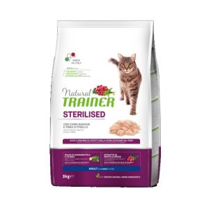 Croquettes à la viande blanche pour chat adulte stérilisé 3kg