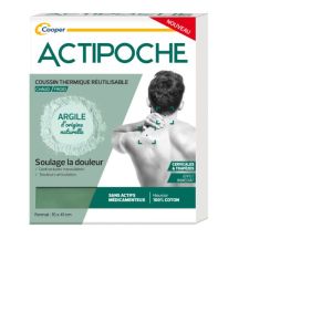 Actipoche Coussin thermique Argile pour cervicales et trapèzes