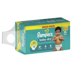 Pampers baby-dry Taille 2 / pack de 136 couches