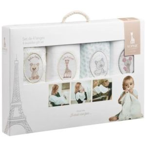 Set de 4 langes Sophie la Girafe