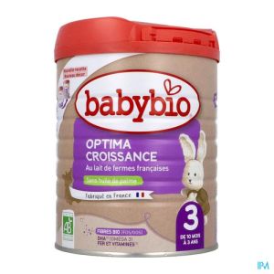 Babybio Lait Optima 3 Croissance  800g