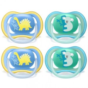 2 Sucettes ultra-air boy 18 mois+