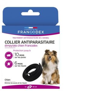 Collier Antiparasitaire Dimpylate pour chiens - 50cm