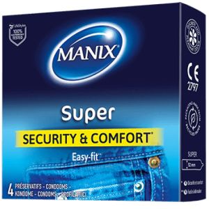 Manix SUPER 4 préservatifs