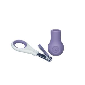 Coupe-ongles ergonomique avec base - Violet - 1m+