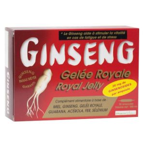 Ginseng Gel Royale Rouge 30 Ampoules