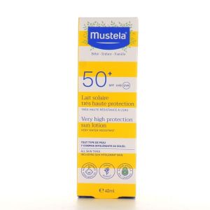 Lait solaire haute protection SPF50 Mustela - spray de 40 ml