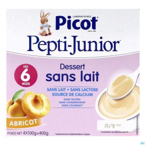 Pepti-Junior Dessert sans lait Abricot /4x100gr