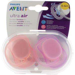 2 sucettes ultra air girl 0-6 mois