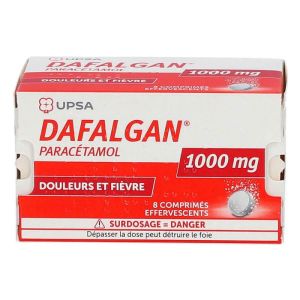 Dafalgan 1000 mg 8 comprimés effervescents