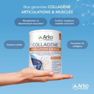 Collagène articulations & muscles 260 gr + Gourde rétractable offerte