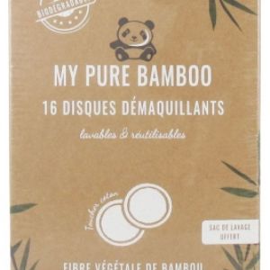 My Pure Bamboo 16 Disques Démaquillants