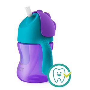 Tasse d'Apprentissage à Paille Courbée Girl 9m+  200ml