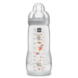 Biberon 2ème âge 6 mois et + 330ml décor uni