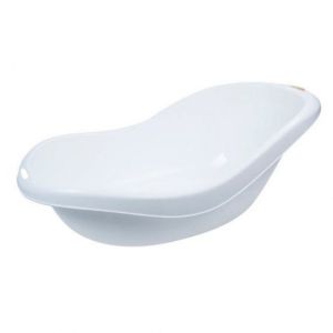 Baignoire  Ergonomique avec vidange ,coloris blanche