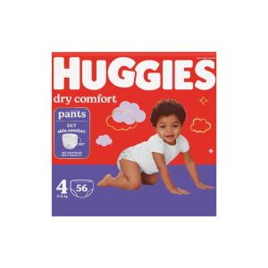 Couches-culottes Huggies Dry comfort taille 4 -  56 couches