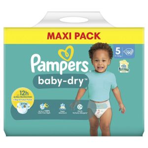 Pampers baby-dry Taille 5 / pack de 90 couches