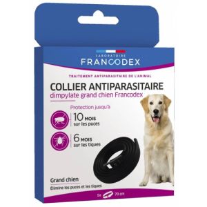 Collier Antiparasitaire dympilate pour grand chien - 70cm