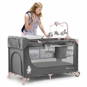 Lit Pliant Kinderkraft Joy Rose avec accessoires