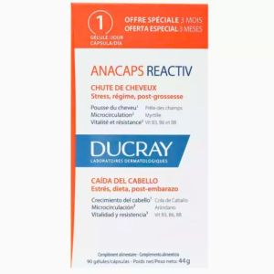 Anacaps Reactiv chute de cheveux - 90 comprimés