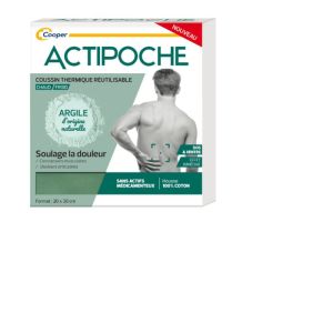 Actipoche Coussin Thermique Argile pour le dos et ventre