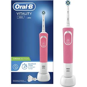 Brosse à dents électrique Vitality Cross Action 100 Rose