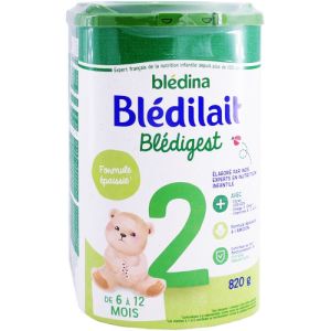 Lait Blédigest 2 ème âge, 820gr