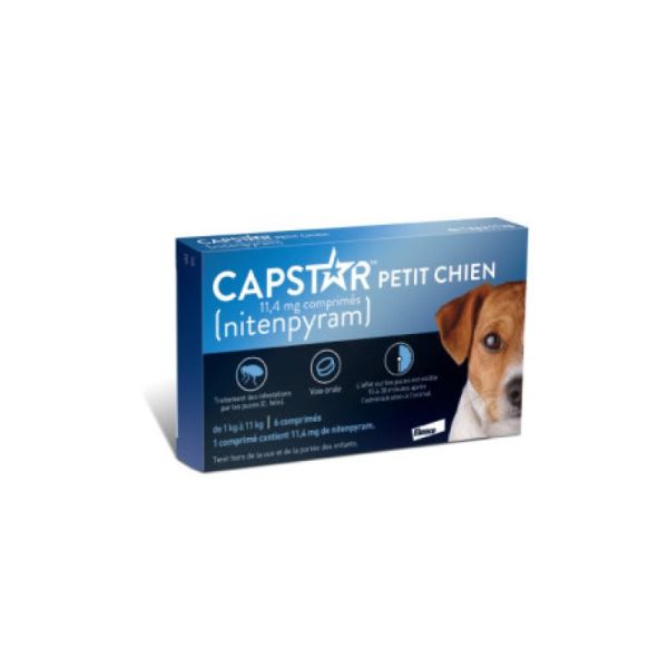 Capstar 57 mg pour les chiens de plus de 11 kg - 6 comprimés